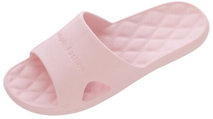 Thuis Slippers Vrouwen Mode Toevallige Koppels Thuis Badkamer Douche Antislip Slippers Zwembad Schoenen Antislip Schoenen Sandalen Roze / 39-40