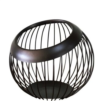 Thuis Smeedijzeren Fruitmand Fruitschaal Creatieve Woonkamer Huishoudelijke Afvoer Fruitmand Eenvoudige Moderne Gedroogd Fruit Kom Licht Geel