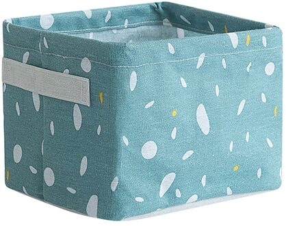 Thuis Stof Mand Opbergdoos Ornamenten Linnen Cosmetische Case Desktop Briefpapier groen