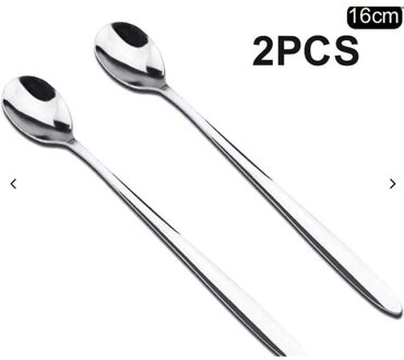 Thuis Type Rvs Lange Steel Koffie Drinken Lepel Ijs Dessert Thee Roeren Lepel Voor Picknick Keuken Accessoires