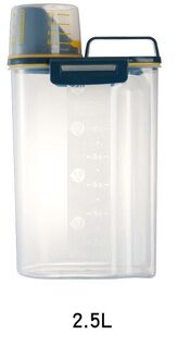 Thuis Voedsel Opslag Rijst Emmer Keuken Plastic Korrels Insect-Proof Opbergdoos Verzegelde Vochtbestendige Opslagtank Keuken gereedschap 2.5L blauw