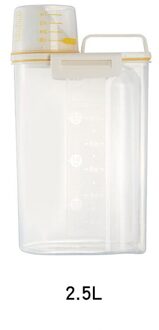 Thuis Voedsel Opslag Rijst Emmer Keuken Plastic Korrels Insect-Proof Opbergdoos Verzegelde Vochtbestendige Opslagtank Keuken gereedschap 2.5L geel