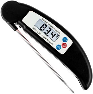 Thuis Voedsel Thermometer Elektronische Timing Multifunctionele Barbecue Thermomete Huis Tuin Keuken Dining & Bar Voor Pasen En Eid zwart