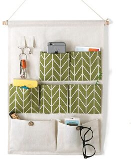 Thuis Zeven Zakken Katoen En Linnen Waterdichte Deur Opknoping Diversen Opknoping Zak Sleutel Slaapzaal Stof Opbergtas 2