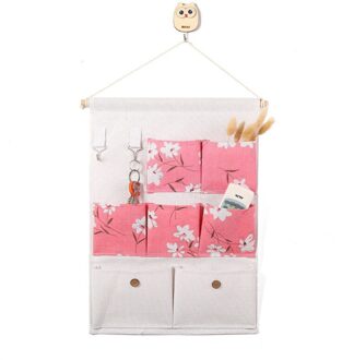 Thuis Zeven Zakken Katoen En Linnen Waterdichte Deur Opknoping Diversen Opknoping Zak Sleutel Slaapzaal Stof Opbergtas 5