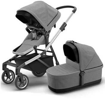 Thule Sleek Kinderwagen 2-in-1 Grey Melange On Black