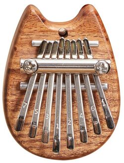 Thumb Piano 8-Tone Kalimba Duim Piano Kalimba Plaat Mini Kalimba Duim Piano Vinger Piano vorm kat