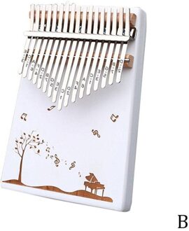 Thumb Piano Kalimba 17 Key Hout Mahonie Calimba Body Muzikale Kalimba Leren Met Mbira & Instrumenten Boek Hamer F7Q3