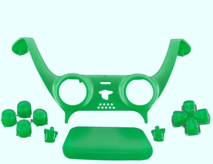 Thumb Stick Grip Cap Gamepad Decoratie Strip Shell Vervanging Front Cover Kit Voor Sony PS5 Accessoires groen