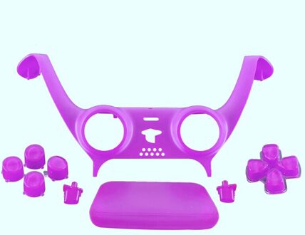 Thumb Stick Grip Cap Gamepad Decoratie Strip Shell Vervanging Front Cover Kit Voor Sony PS5 Accessoires paars