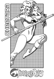 Thundercats Cheetara Unisex T-Shirt - White - 5XL Wit