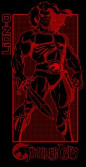 Thundercats Lion-O Red Unisex T-Shirt - Black - S Zwart