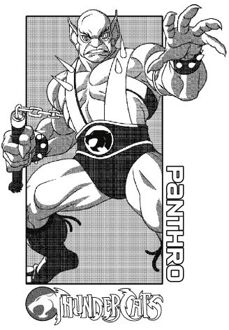 Thundercats Panthro Unisex T-Shirt - White - S Wit