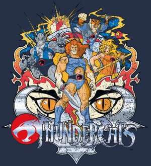 Thundercats Team Unisex T-Shirt - Navy - L Blauw