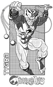 Thundercats Tygra Unisex T-Shirt - White - 4XL Wit