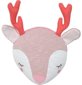 Tiamo Wanddecoratie Dreamy Deer 30 Cm Roze