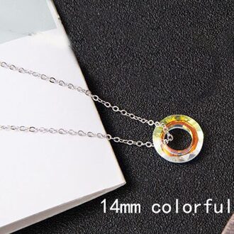 Tian Guan Ci Fu Ketting Vrouw Hemel Ambtenaren Zegen Kettingen Man Ronde Hanger Dames Lady Sieraden Collier 14mm kleurrijk