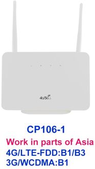 Tianjie Unlocked 3G 4G CAT4 Lte Wifi Modem Cpe Router Thuis Hotspot Dual Antenne Lan Poort RJ45 Draadloze met Sim Card Slot CP106-1