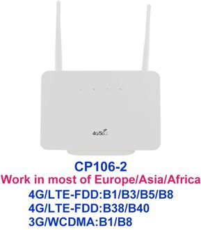 Tianjie Unlocked 3G 4G CAT4 Lte Wifi Modem Cpe Router Thuis Hotspot Dual Antenne Lan Poort RJ45 Draadloze met Sim Card Slot CP106-2