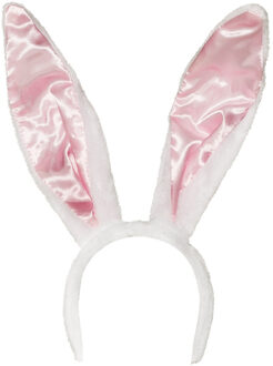 Tiara bunny oren Roze, Wit - Transparant
