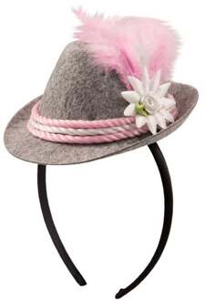 Tiara Trilby Grijs/roze One-size