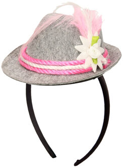 Tiara Trilby Grijs/roze One-size