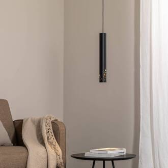 Tibia hanglamp, 1-lamp, zwart, staal, GU10