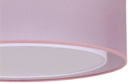 Tibu plafondlamp, textiel, Ø50cm, pink roze