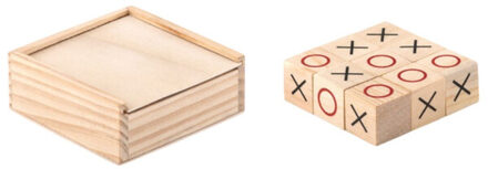 Tic tac toe bordspel Bruin/groen - One size