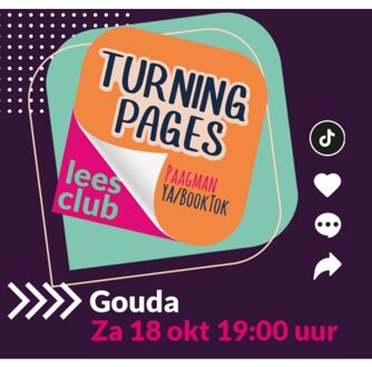Ticket turning pages leesclub gouda 18 oktober 2025 19:00 uur @ gouda