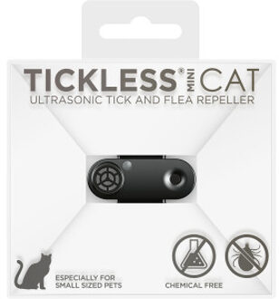 Tickless teek en vlo afweer voor kat zwart