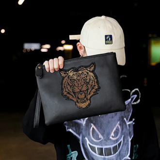 Tidog Large-Capacity Leather Envelope Bag Business Casual clutch Bag