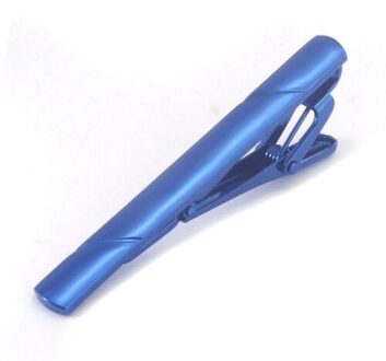 Tie Clips Voor Mannen Mode Stijl Metal Blue Tone Bar Praktische Stropdas Sluiting Dasspeld Man Manchetknopen Voor mens LDsX2-7