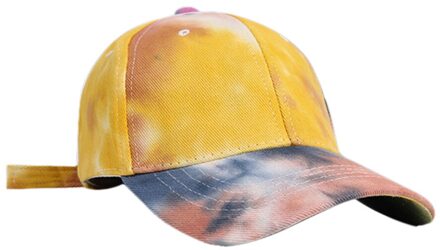 Tie Dye Cap Baseball Cap Snapback Caps Pet Hoeden Casual Tie-Dye Verstelbare Cap Sport Snapback Hip-Hop Hoed # P30 Donkergrijs