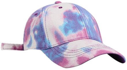 Tie Dye Cap Baseball Cap Snapback Caps Pet Hoeden Casual Tie-Dye Verstelbare Cap Sport Snapback Hip-Hop Hoed # P30 leger groen