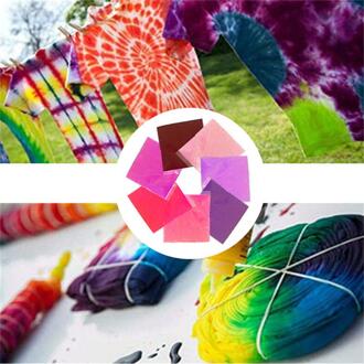 Tie Dye Kit Niet Giftig Diy Kledingstuk Graffiti Stof 7Pcs Tie Dye Kit Diy Kledingstuk Graffiti Stof textiel B
