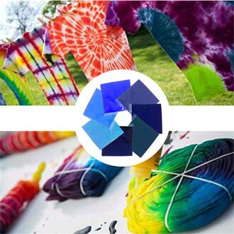 Tie Dye Kit Niet Giftig Diy Kledingstuk Graffiti Stof 7Pcs Tie Dye Kit Diy Kledingstuk Graffiti Stof textiel