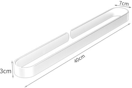 Tie Rack Badkamer Accessoires Gratis Punch Beugel Waterdichte Ruimte Aluminium Zelfklevende Handdoek Rail Stevige Wc Magazijnstelling licht grijs