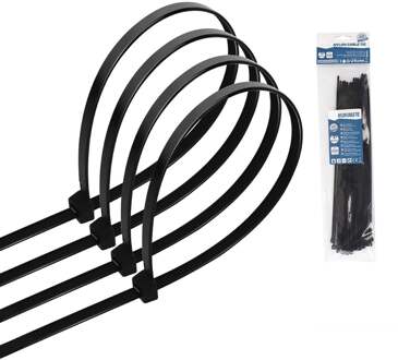 Tie Wraps - Tyrap - Aigi Tie - 3.6x250mm - Zwart - 40 Stuks