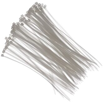 Tie-wraps wit 18 cm 100 stuks - Action products