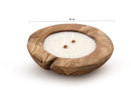 Tierra Outdoor Bowl buitenkaars ø 30cm - Laagste prijsgarantie! Bruin