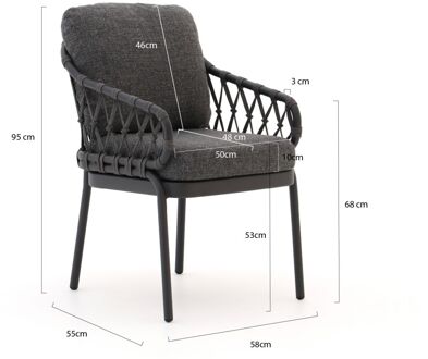 Tierra Outdoor Natal dining tuinstoel - Laagste prijsgarantie! Grijs