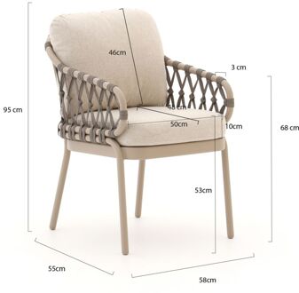 Tierra Outdoor Natal dining tuinstoel - Laagste prijsgarantie! Taupe