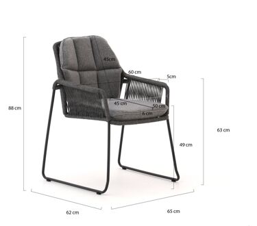 Tierra Outdoor Rivera dining tuinstoel - Laagste prijsgarantie! Grijs