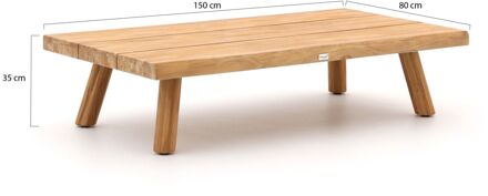 Tierra Outdoor Wakkanda lounge koffietafel 150x80x35cm - Laagste prijsgarantie! Bruin