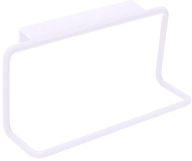 Ties Tas Hanger Opknoping Rack Plastic Handdoekenrek Opknoping Houder Kast Keukenkast Badkamer Handdoekenrek wit