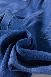 Tiewaist Wijde Pijpen Jumpsuit Blauw