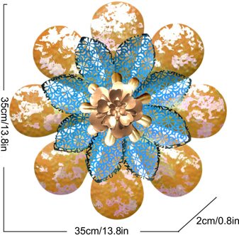 Tieyihua Art Zonnebloem Krans Bark Hanger Kunstmatige Krans Ornamenten Hanger Venster Restaurant Home Wanddecoratie
