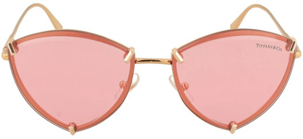 TIFFANY Moderne Driehoekige Zonnebril Tiffany , Pink , Dames - 55 MM