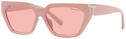 TIFFANY Roze/Lichtroze Zonnebril Tiffany , Pink , Dames - 56 MM